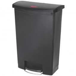 Tretabfalleimer Slim Jim, 90 Liter, schwarz, BxTxH 570x353x826 mm