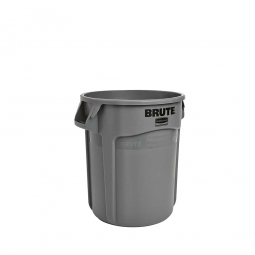 Runder Brute Container, 38 Liter, grau